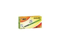 BIC brite liner Grip - Markeringspenn - fluorescerende blå - vannbasert blekk - 1.6-3.4 mm - fin og bred (en pakke 12)