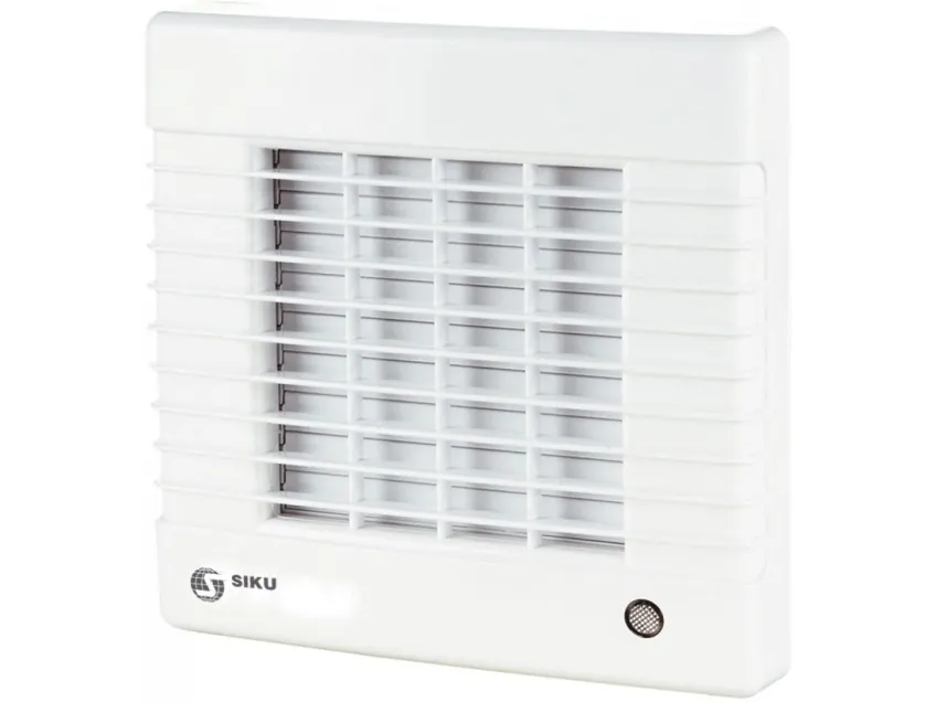 Siku 125 AZTL, Vegg, Baderom, Kjøkken, Restaurant, Toalett, Hvit, Plast, IP24, 185 m³/t