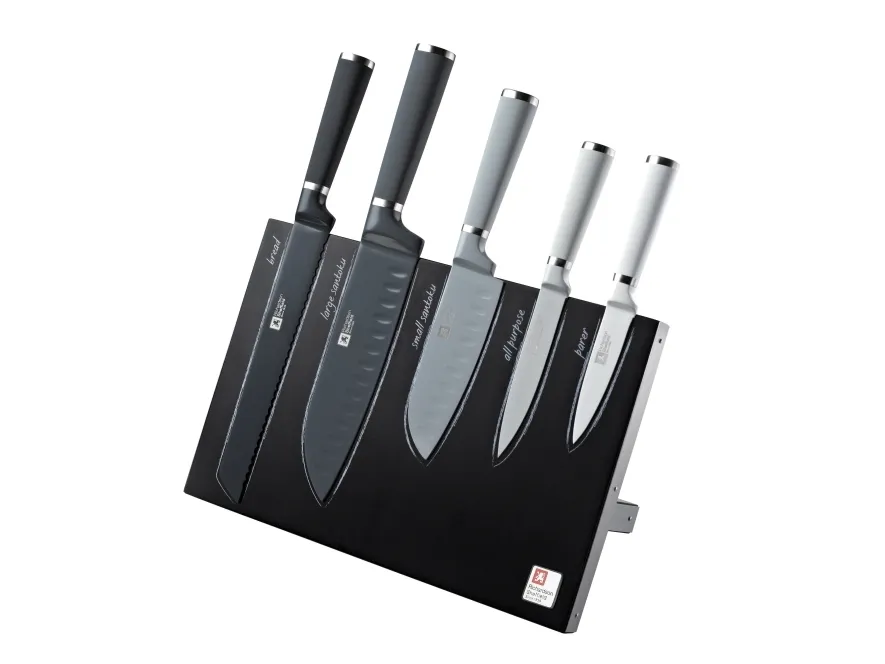 Richardson Sheffield  SEASONS - 5 pc knife block - grey shades