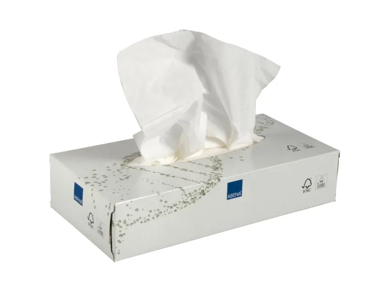 Ansigtsservietter, ABENA Care-Ness Excellent, 2-lags, 20x19,5cm, hvid
