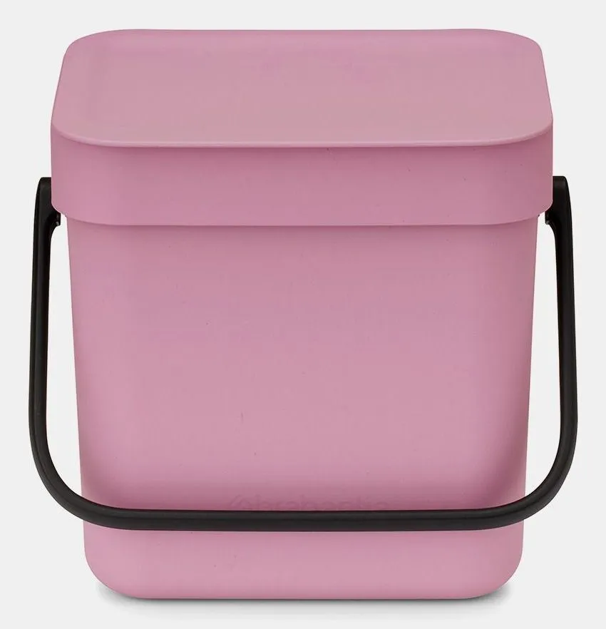 Brabantia Sort & Go, 3 l, Rektangulær, Resirkulert plast, Rosa, Lilac Pink, Manuell