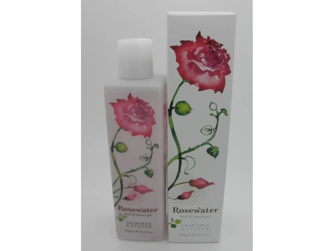 Crabtree & Evelyn Rosewater Cleansing dusjgel for alle hudtyper 250 ml (for kvinner)
