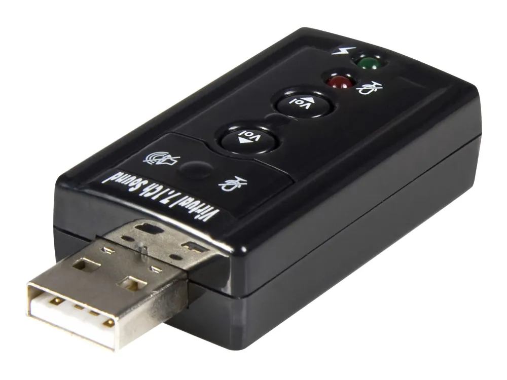 StarTech Virtual 7.1 USB Stereo Audio Adapter External Sound Card - Sound card - stereo - USB 2.0 - ICUSBAUDIO7 - Lydkort - stereo - USB 2.0 - for P/N: MU15MMS, MU6MMS