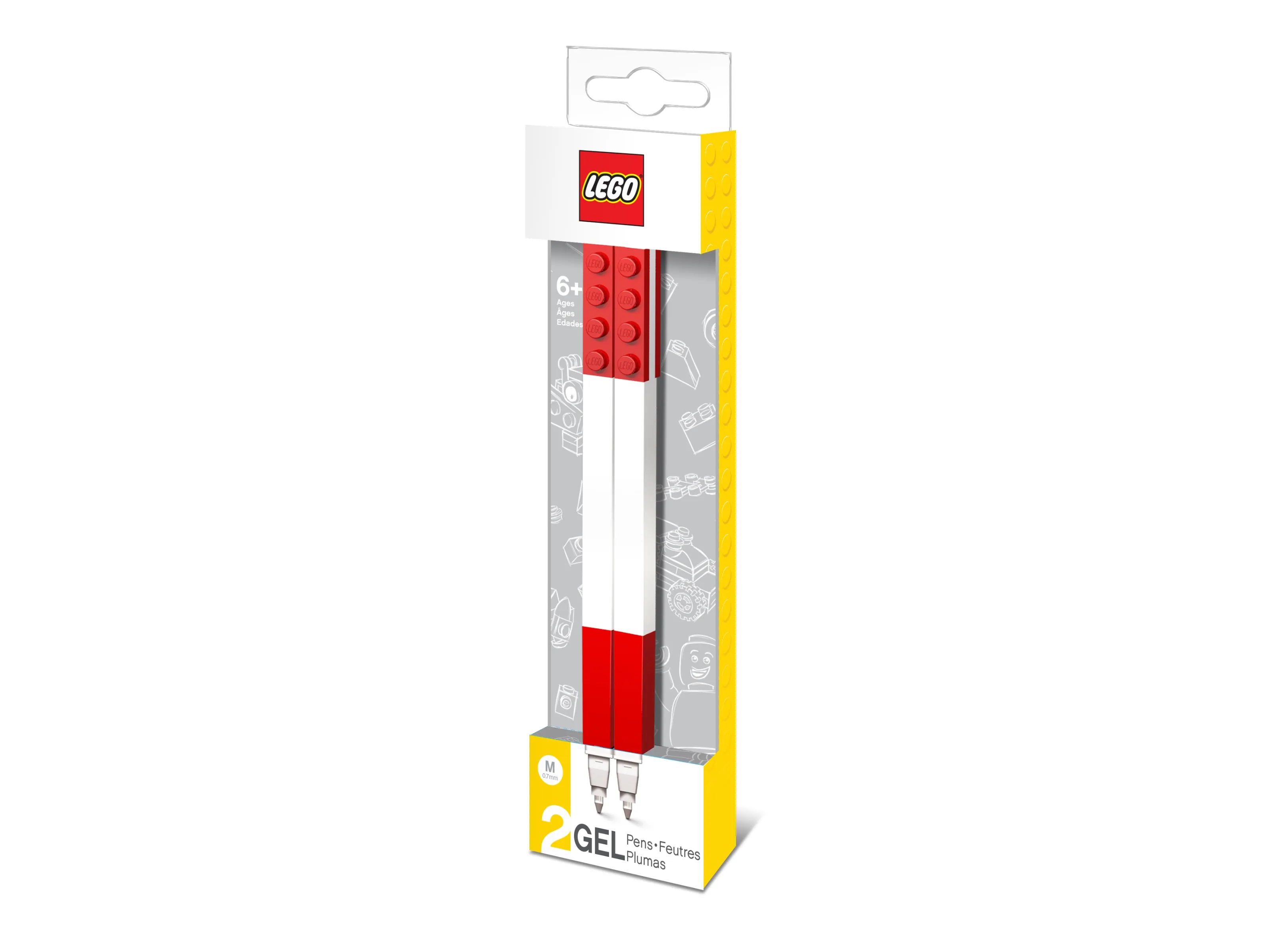 LEGO Stationary Gel pens (2 pcs) - Red