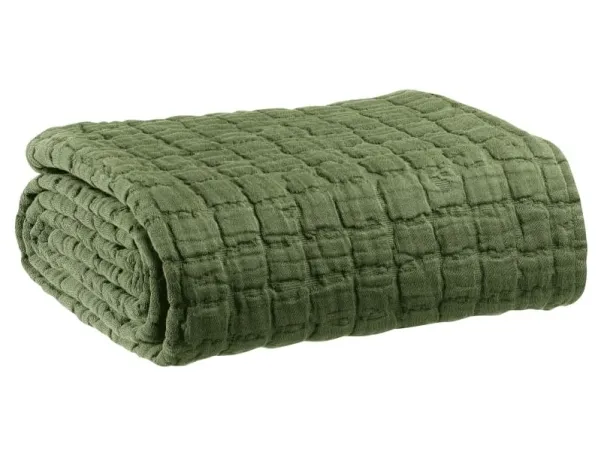 VIVARAISE SWAMI BLANKT OLIVE 240X260
