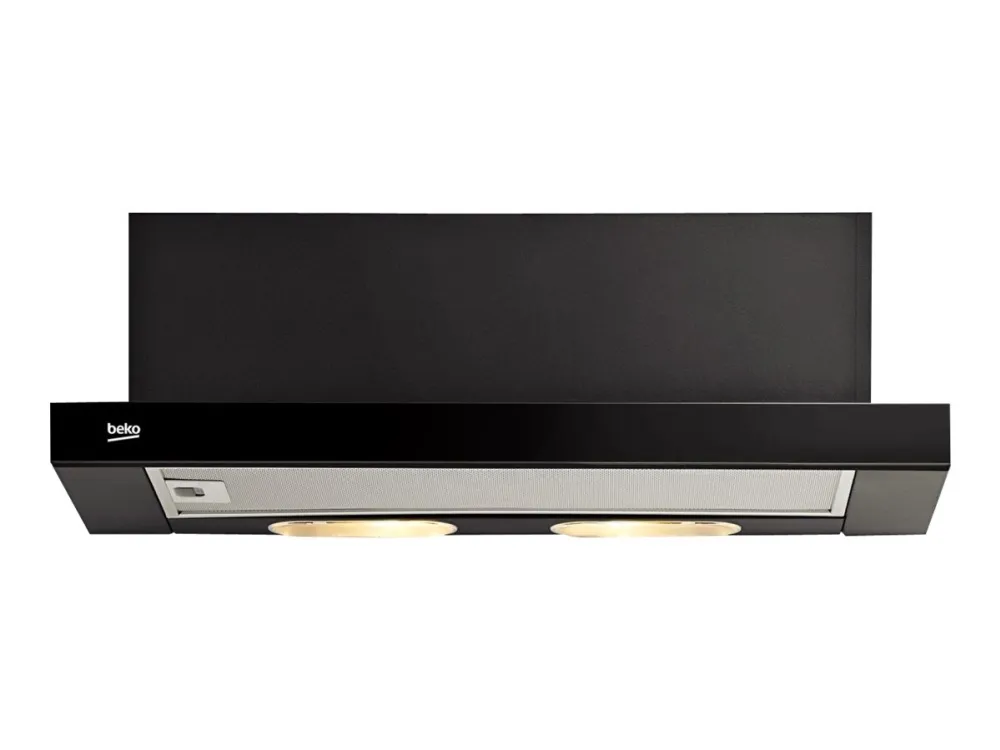 Beko CTB 6250 B - Panser - teleskopisk - bredde: 59.8 cm - dybde: 28 cm - uttrekking og resirkulering - svart