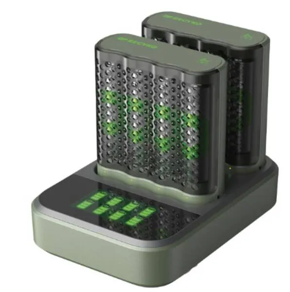 GP Batteries ReCyko+ 16.50.2263, Nikkelmetallhydrid (NiMH), AA, AAA, 8 stykker, Batterier medfølger