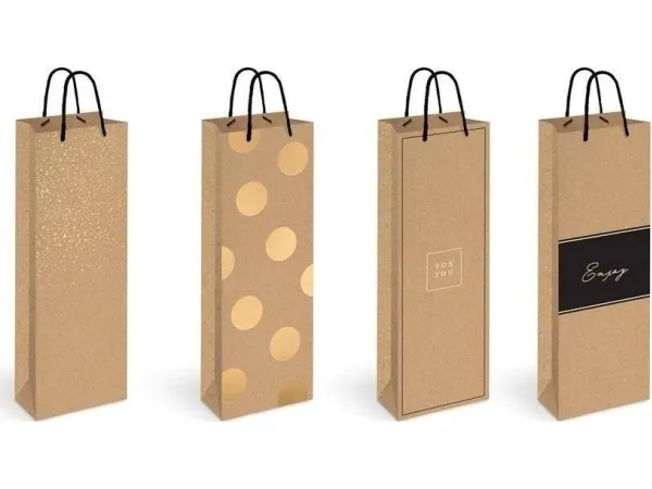 Interdruk Kraft Gold flaskepose