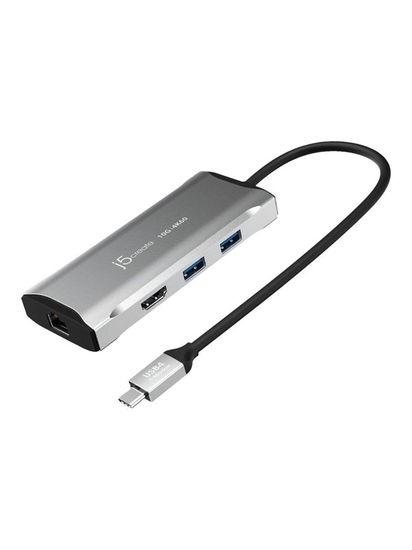 j5create 6-in-1 USB-C Travel Dock (with Ethernet and 100W PD)