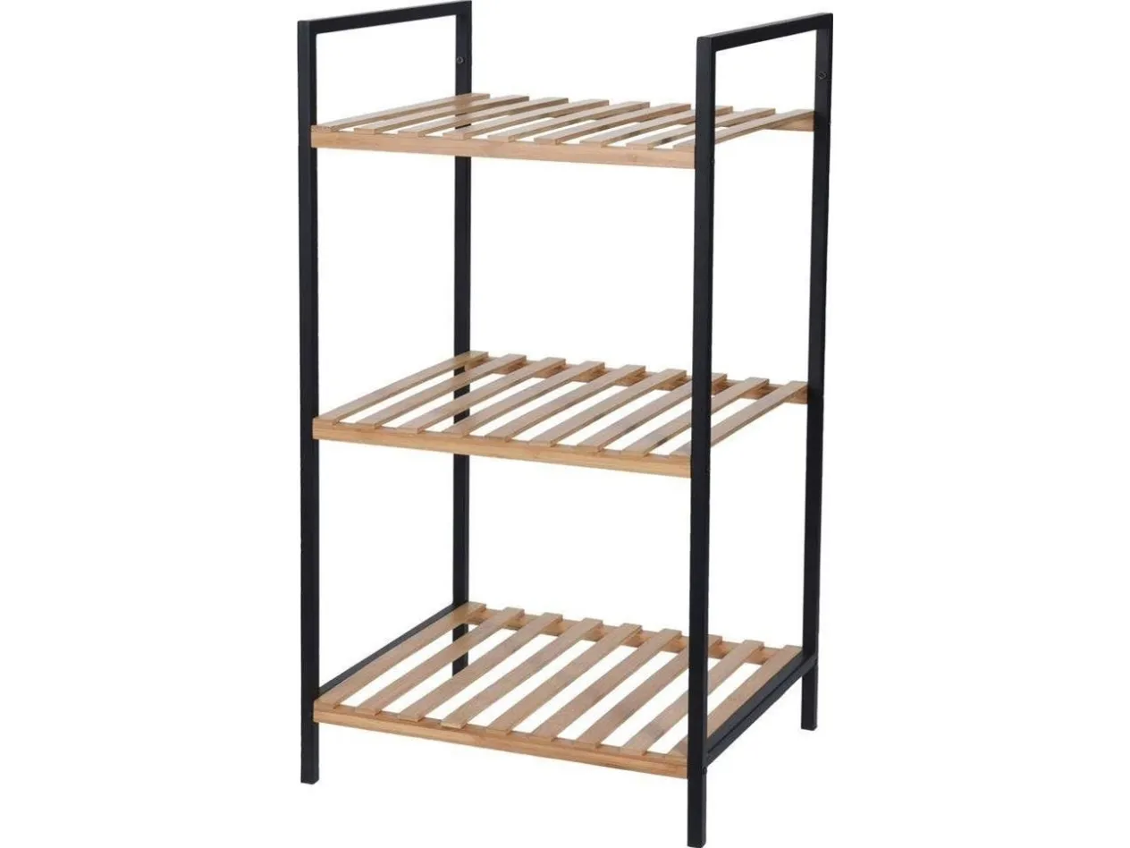 Excellent Houseware baderomshylle i bambus 3 hyller 38x70x32,5 cm