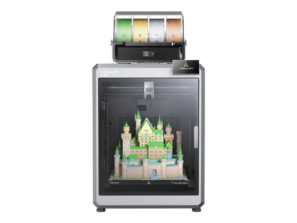 Creality K2 Plus - Combo - 3D-skriver - FDM - byggstørrelse opptil 350 x 350 x 350 mm - lag: 0.05 mm - USB, LAN, Wi-Fi - med Creality Filament System + 4 filaments