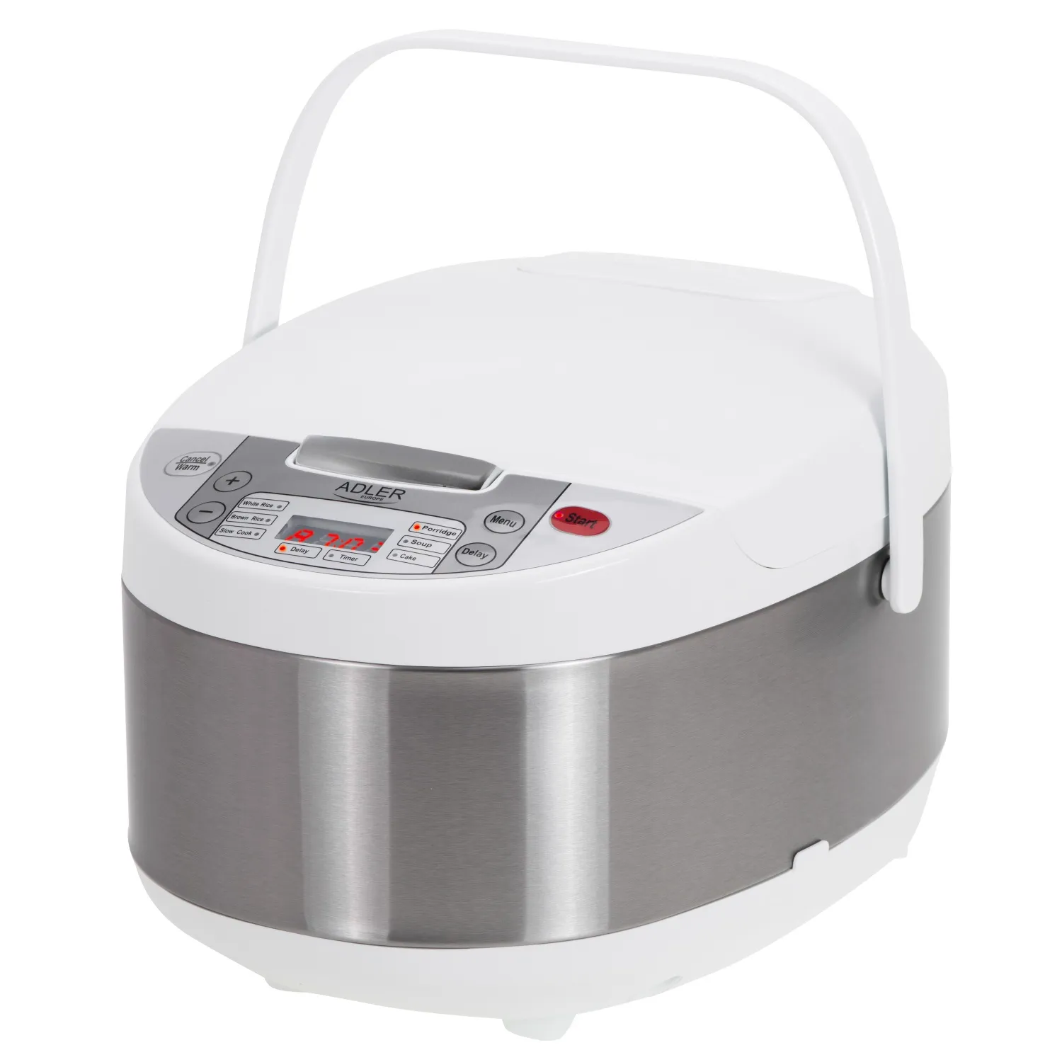 Adler AD 6420, 3,25 l, 700 W, Sølv, Hvit, 12 timer