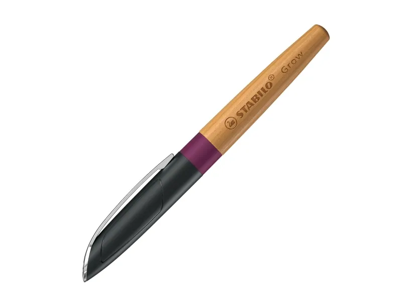 Stabilo GROW - Klimanøytral fyllepenn - Plommetre / Kirsebærtre - Medium spiss - Bruker standard patroner