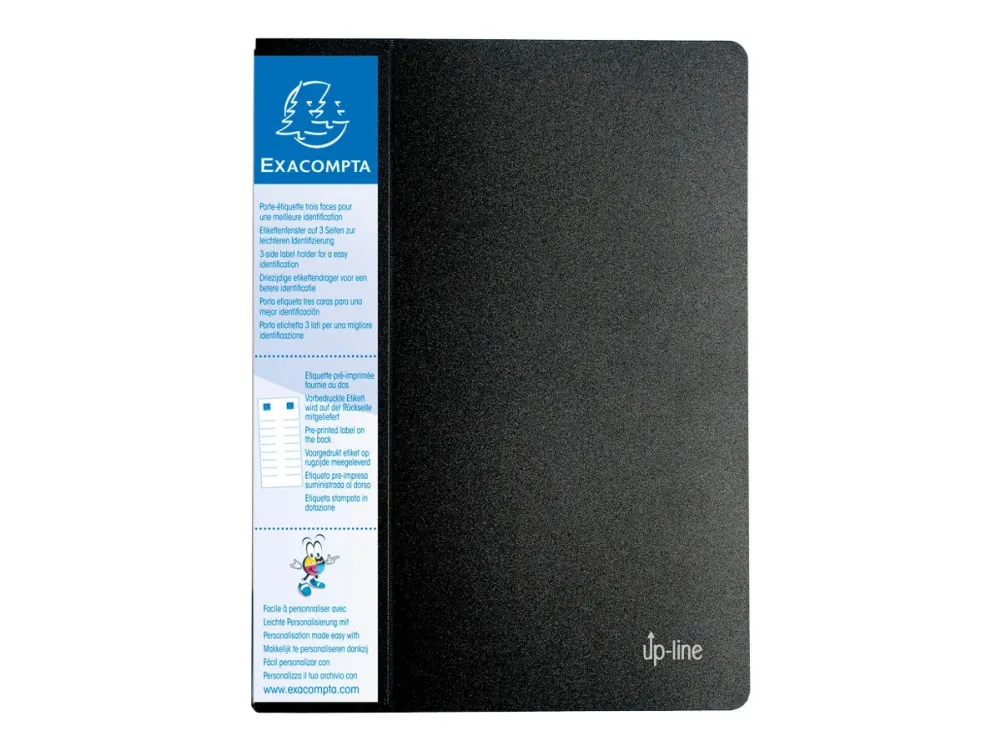 Exacompta Up Line - Displaybok - 20 rom - for A4 (210 x 297 mm) - kapasitet: 40 ark - svart