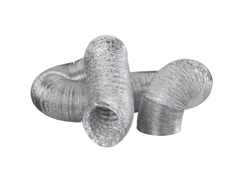 Wallair N55878 fleksibelt ventilasjonsrør i aluminium (Ø x L) 10,2 cm x 10 m sølv
