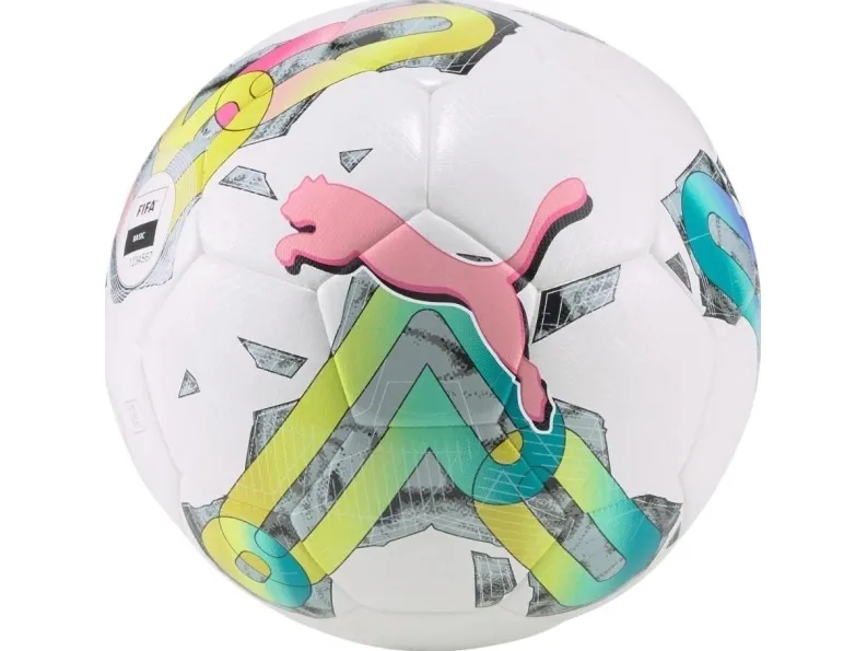 Puma Puma Orbita 4 HYB FIFA Basic Football Hvit-Grønn-Rosa 83778 01 5