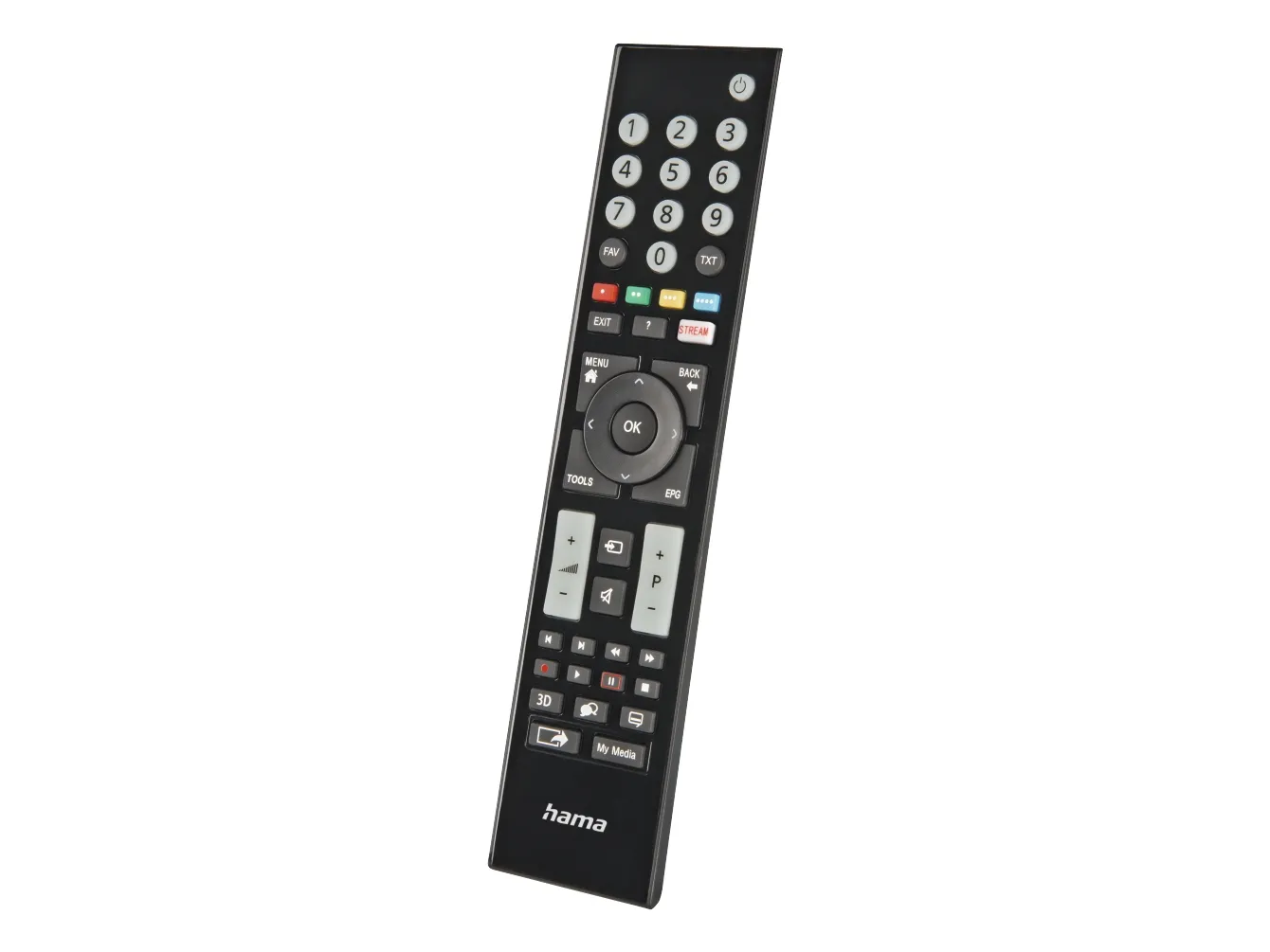 Hama 00221065, TV, IR Kabelfri, Trykknapper, Svart
