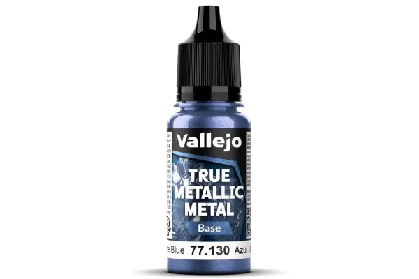 Vallejo 77.130 True Metallic Metal Base – Ultramarine Blue (18 ml)