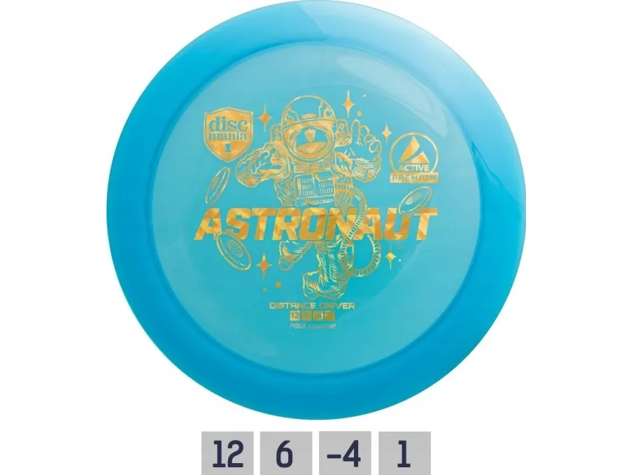 Discmania Blue Diskgolfo discs Distance Driver ASTRONAUT Active Premium Mėlyna