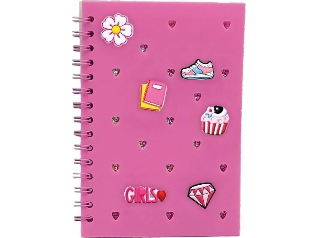 Stnux STNUX notatbok med klemmer rosa STN9100 99100