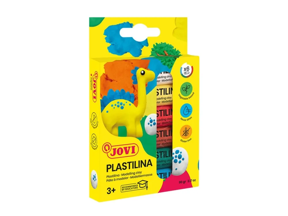 Jovi plastelina 6 farger (199621)