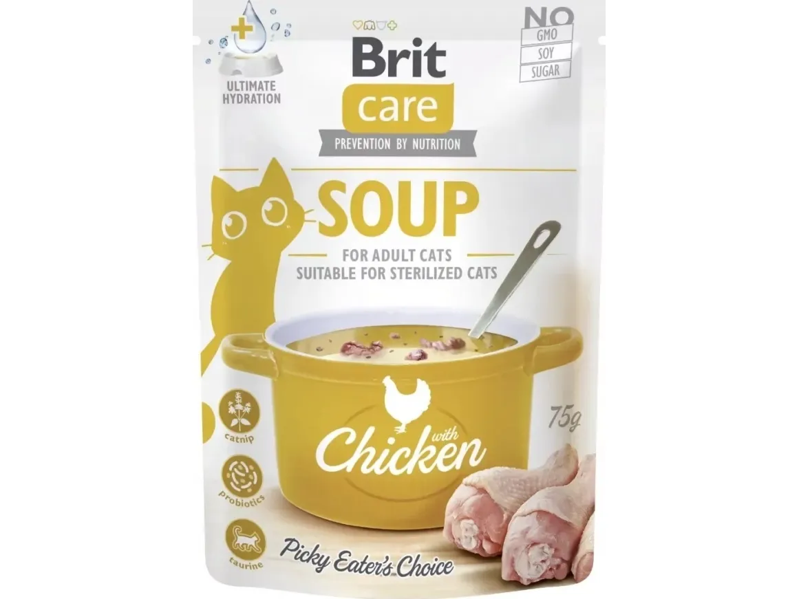 Brit Brit Care Våt kattemat Kyllingsuppe 75g
