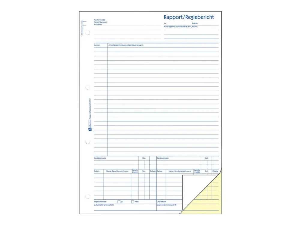 Avery Zweckform - Rapport/direktørrapport - 40 ark - A4 (210 x 297 mm) - dublett - karbonfri