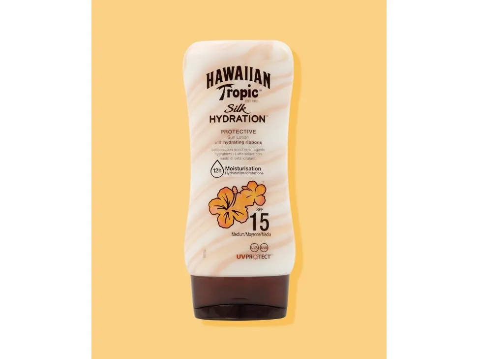 Hawaiian Tropic Silk Hydration Protective Sun Lotion SPF 15, Sunscreen lotion 180 ml