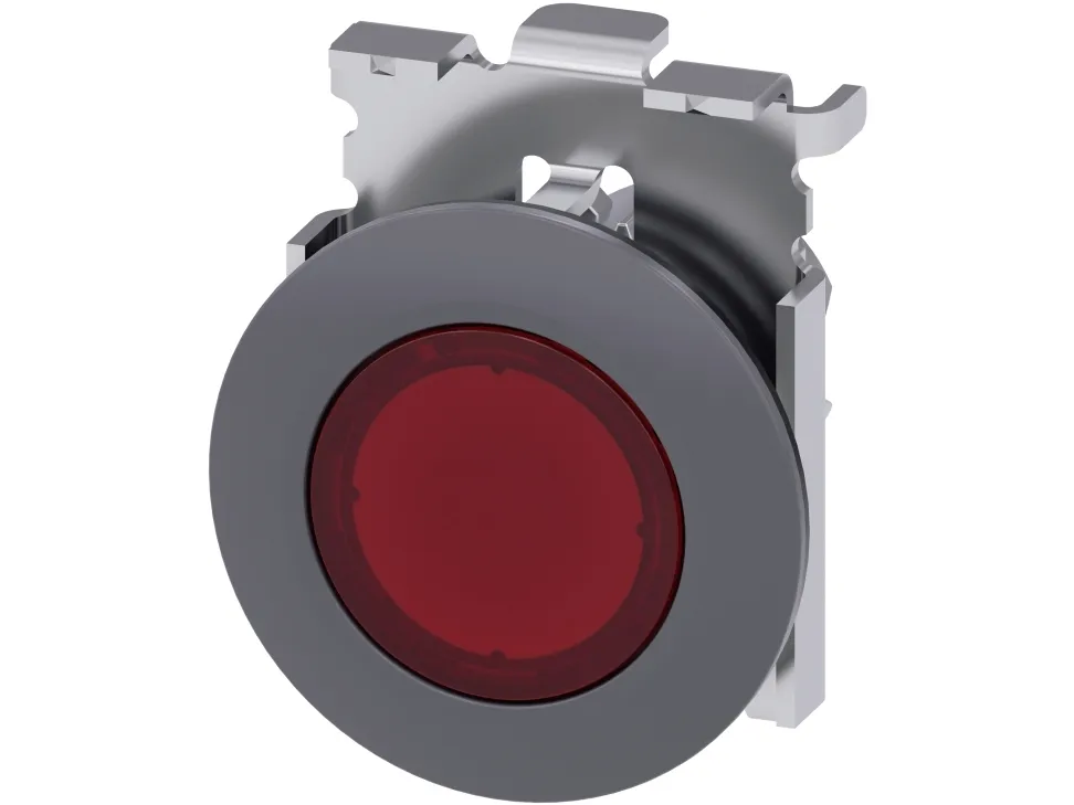 Siemens 3SU1061-0JA20-0AA03SU10610JA200AA0 Trykknapp med belysning, 64 g, 90 mm, 40 mm, 40 mm