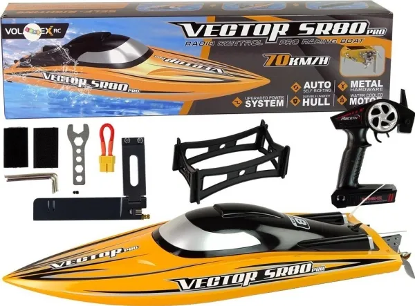 LeanToys R/C børsteløs ARTR SR 80 PRO gul