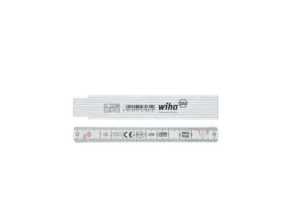 Wiha 27061, Glasfiber, Metrisk, cm, mm, Grå, 1 m, 13 mm