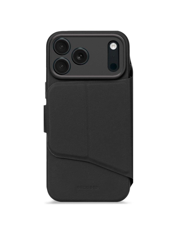 Decoded - Textured Silicone Detachable Wallet for iPhone 17 Pro - Phantom Black