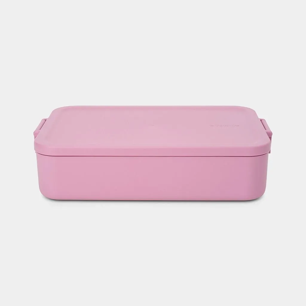 Brabantia Make & Take, Lunsjbeholder, Voksen/Barn, Rosa, Plast, Monokromatisk, Rektangulær