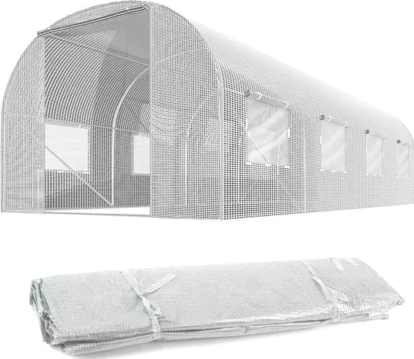 Nukido drivhustunell-folie 3x4,5 m (13,5 m²) hvit Plonos