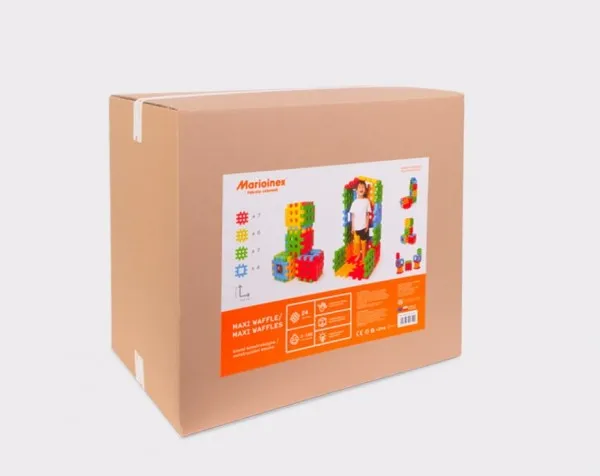 Marioinex Maxi Waffle byggklosser i eske 24 deler (MI-0057CB)