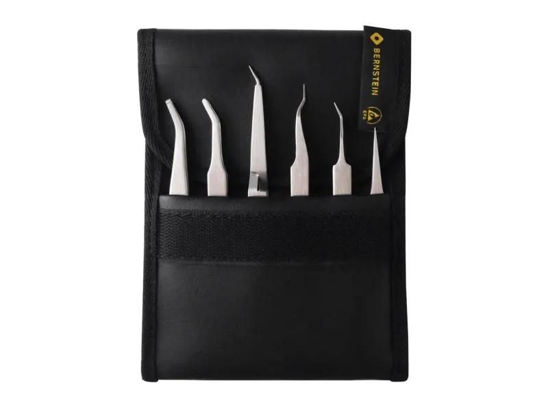 Bernstein 5-050, Rustfritt stål, Rustfritt stål, Flat, Konisk, Buet, Rett, 6 stk