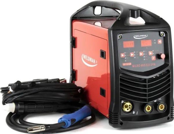 WELDMAN inverter sveiseapparat MICRO MIG225 SYN MIG/TIG/MMA VRD