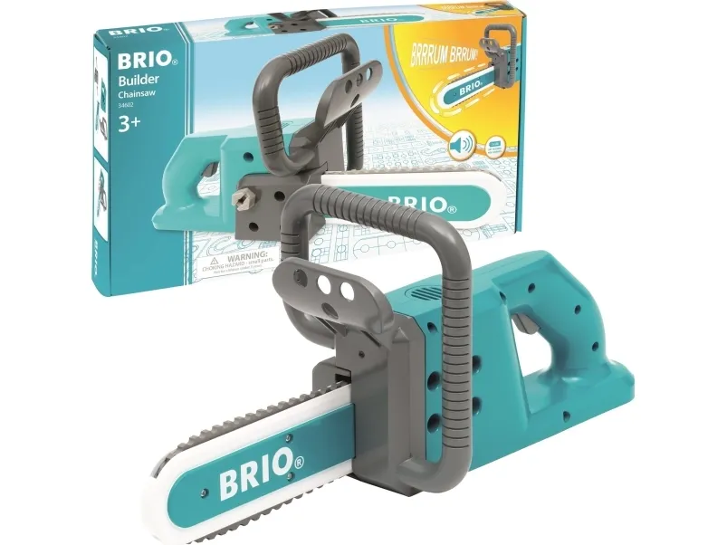 Brio Builder chainsaw, construction toy