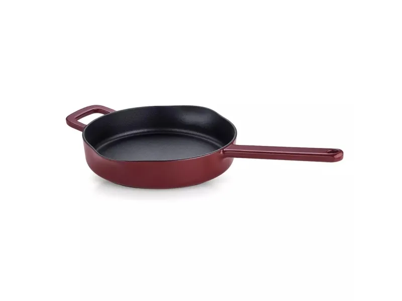 Fissler Moments Collection, Rund, All-bruk panne, Rød, Støpejern, 1,9 l, Keramisk, Elektrisk, Gass, Halogen, Induksjon