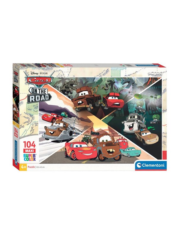 Clementoni Jigsaw Puzzle Super Color Maxi Disney Cars 104pcs. Gulv