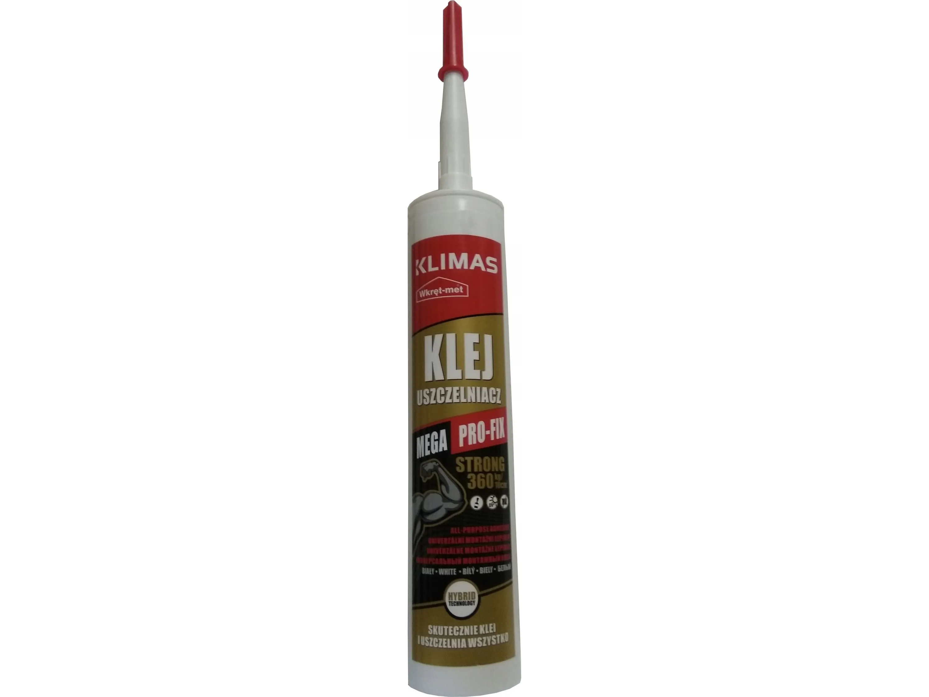 Quantec KLEJ USZCZELNIACZ KU-STRONG-310-BI KARTUSJ 310 ml hvit skrue-metall lim til klima (WKRET-MET KLIMAS)