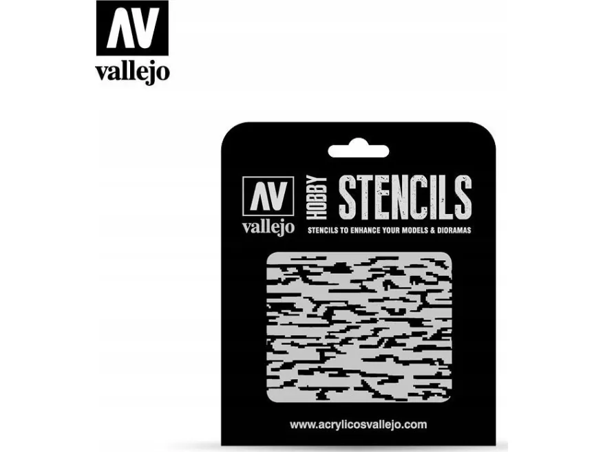 Vallejo ST-CAM004 - sjablonger - pixelert moderne camo
