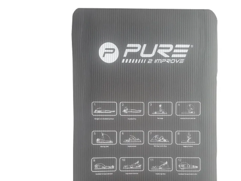 Pure2Improve Fitness treningsmatte P2I NBR 183x58x1 cm