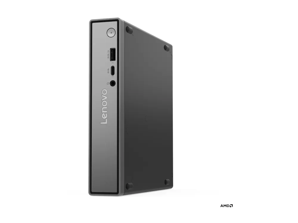 Lenovo ThinkCentre neo 55q Gen 6 13GN - Tiny Ryzen 5 220 / inntil 4.9 GHz - RAM 16 GB - SSD 512 GB - NVMe - Radeon 740M - Gigabit Ethernet, IEEE 802.11ax (Wi-Fi 6), Bluetooth 5.2 - Win 11 Pro - monitor: ingen - tastatur: Engelsk - Europa - ravnsort - Lenovo TopSeller - med 3-års Lenovo Onsite Support