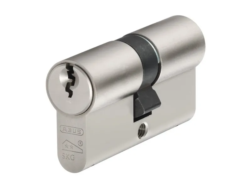 ABUS-sylinder 30 x 50 mm matt nikkel lang 3 nøkler