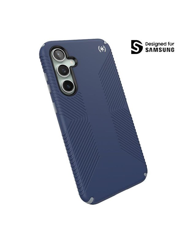 Speck Presidio2 Grip - Samsung Galaxy S23 FE Case - Coastal Blue/Black/White