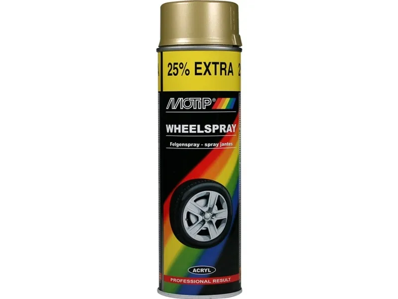 Motip Universallak Fælgspray guld 500ml.