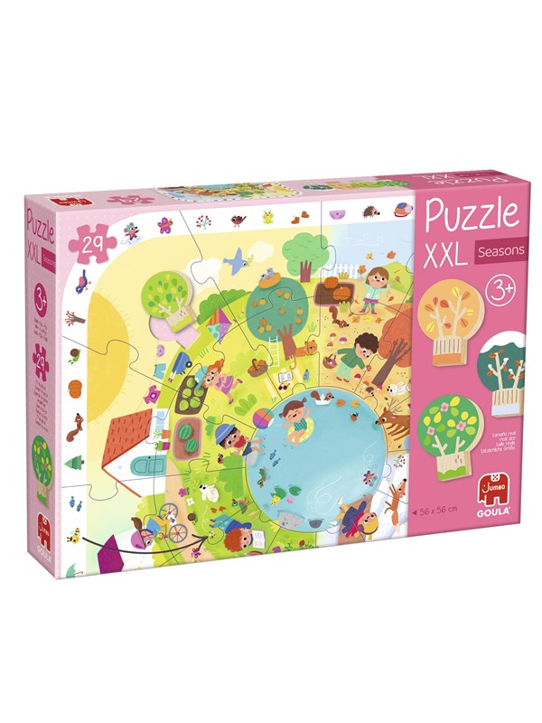 Jumbo Goula Puzzle XXL Seasons - 29 pcs. Gulv