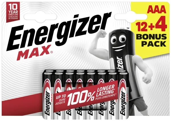 Energizer Max AAA batteri Alkali-mangan 1,5 V 16 stk