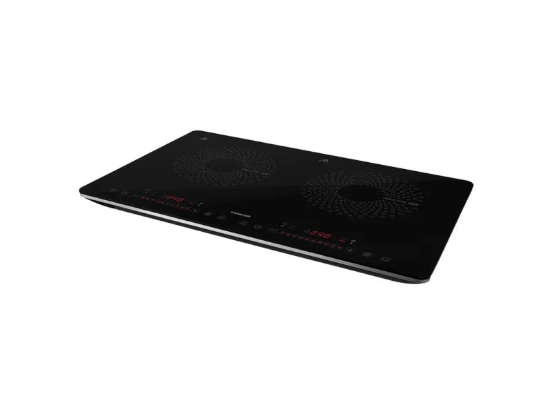 Sencor SCP 4501BK, Sort, Benkeplate, 56 cm, Sonebasert induksjon, Glass-keramikk, 2 zone(s)